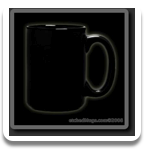 15 oz. Black Deep Etched Mug