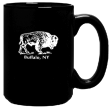 deep etched buffalo Mug